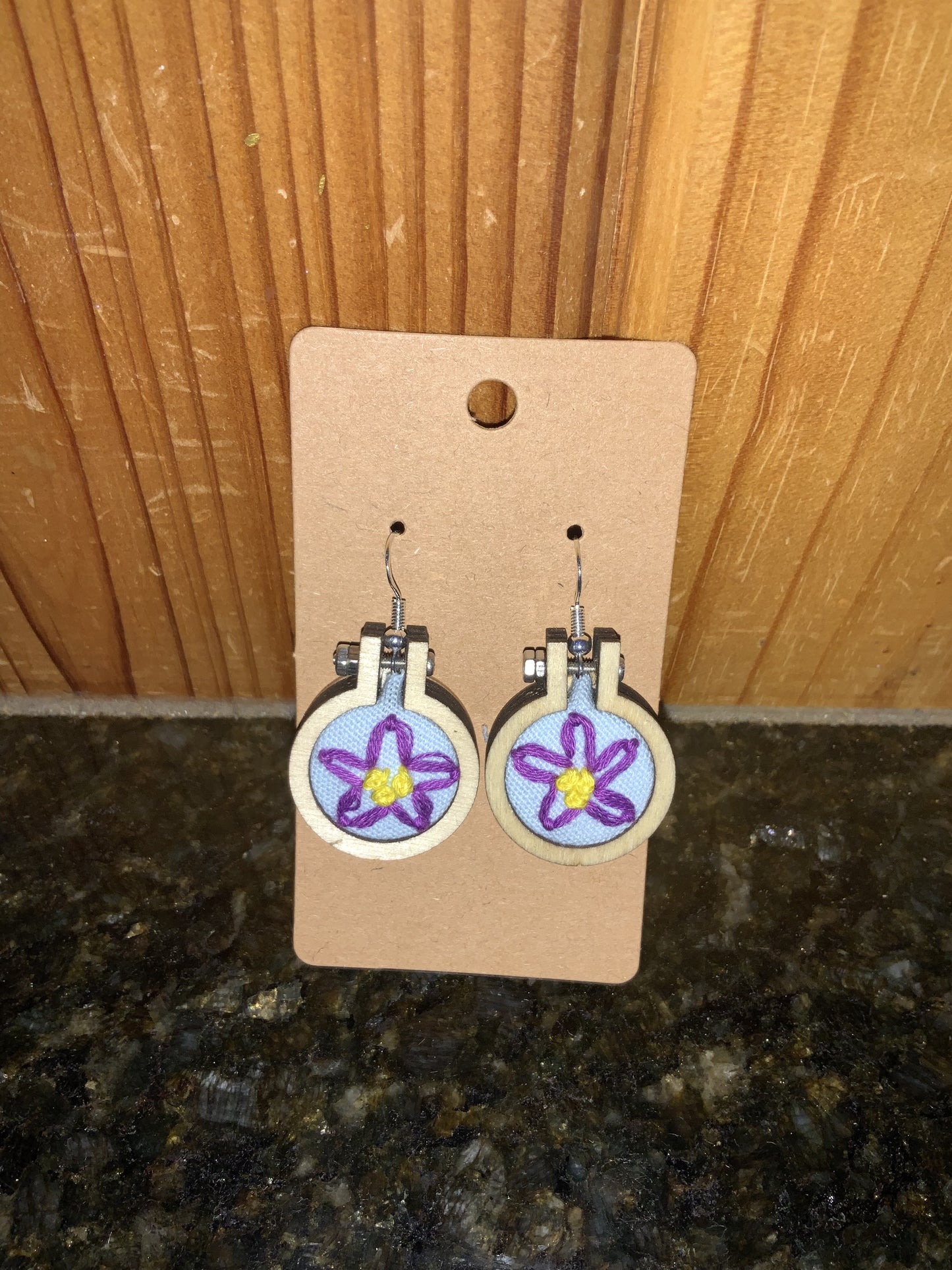 Mini Embroidery Earrings