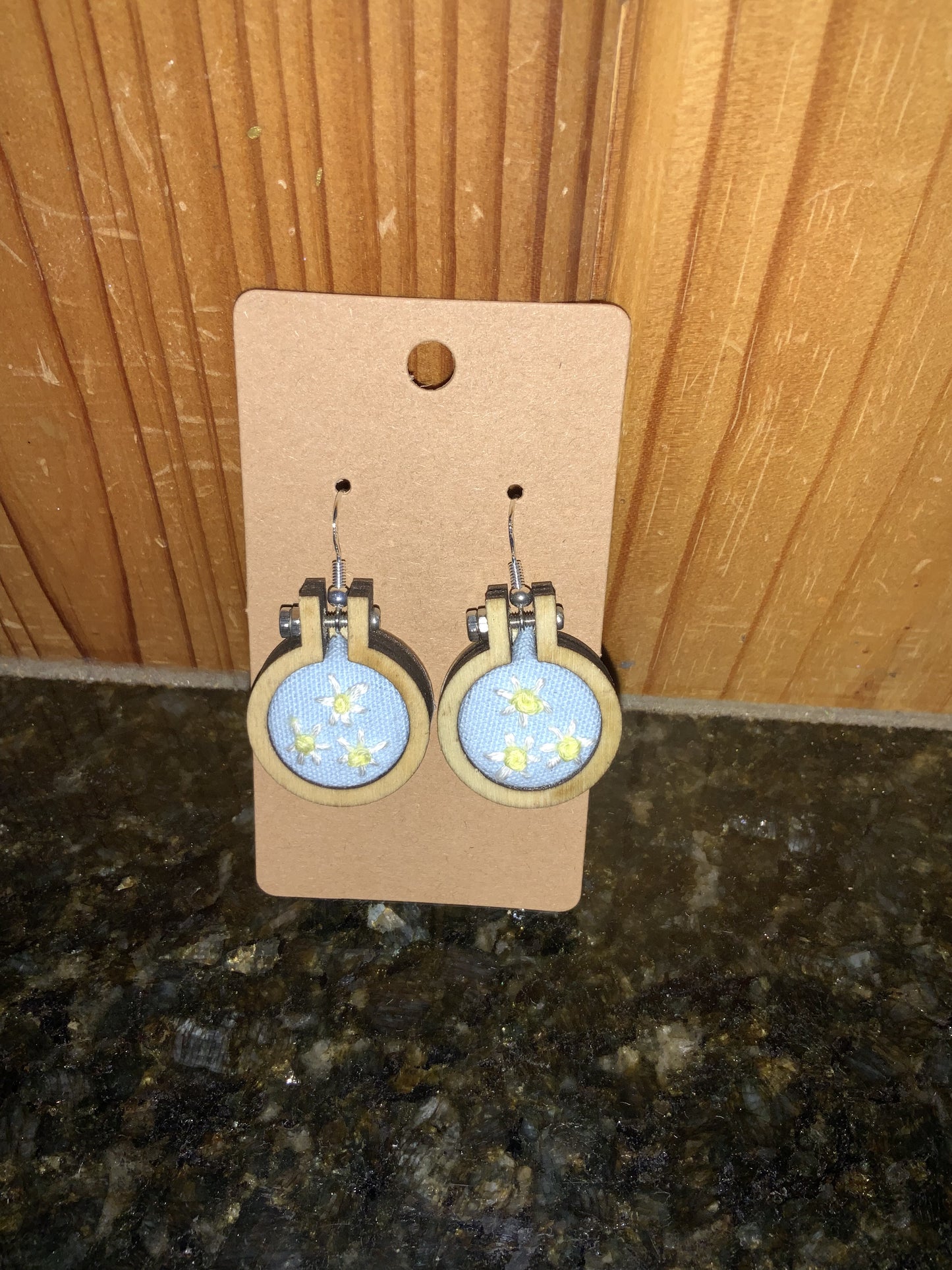 Mini Embroidery Earrings