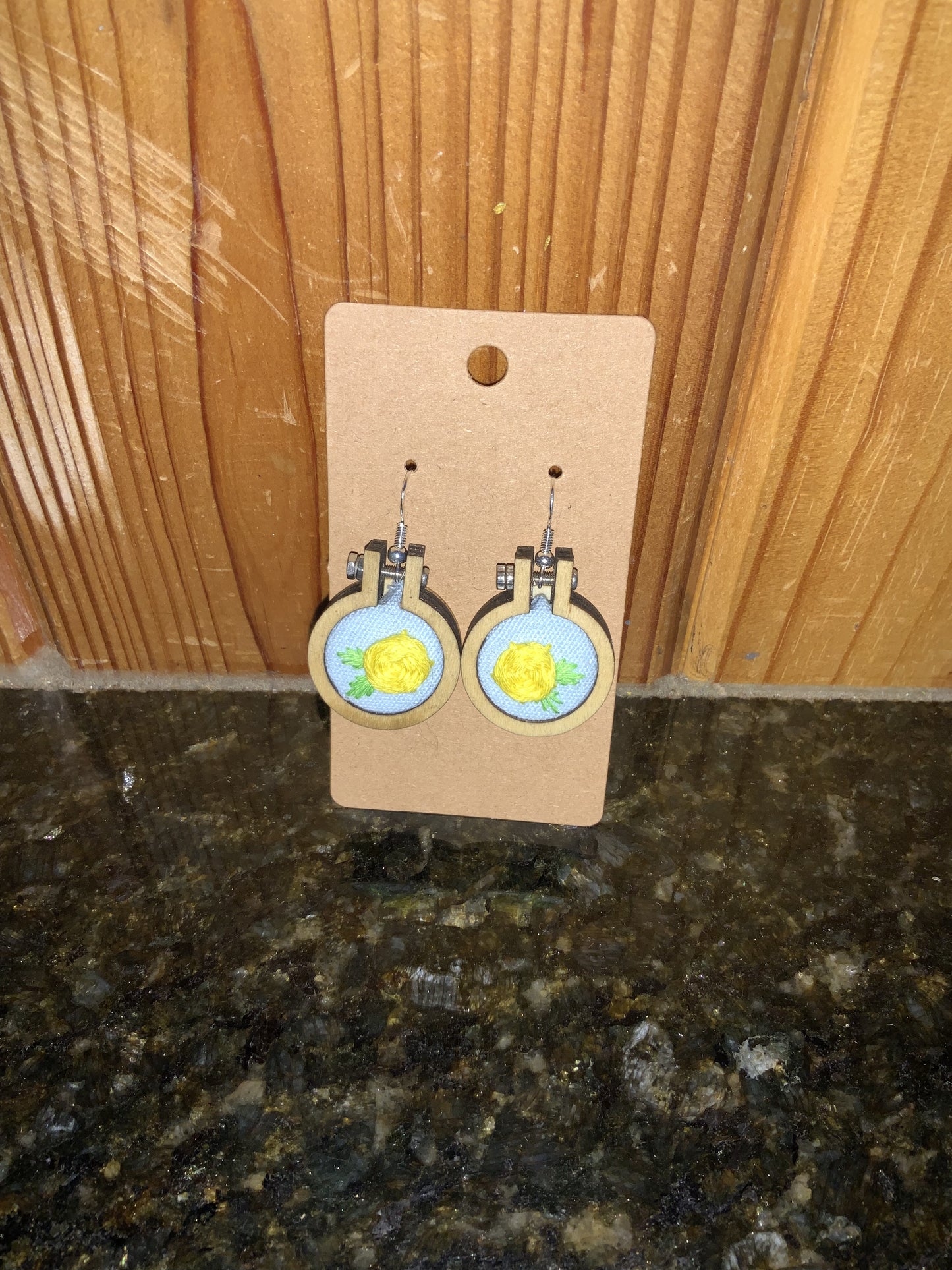 Mini Embroidery Earrings