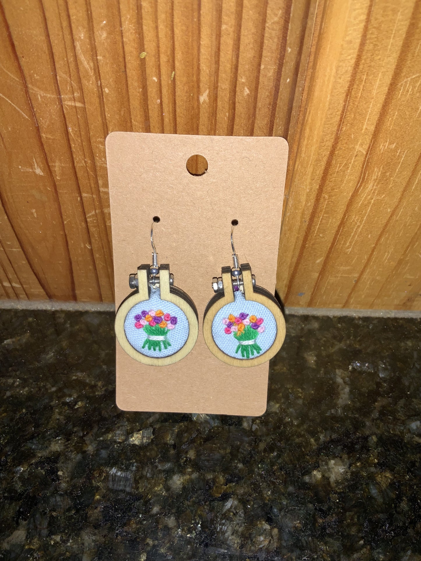 Mini Embroidery Earrings