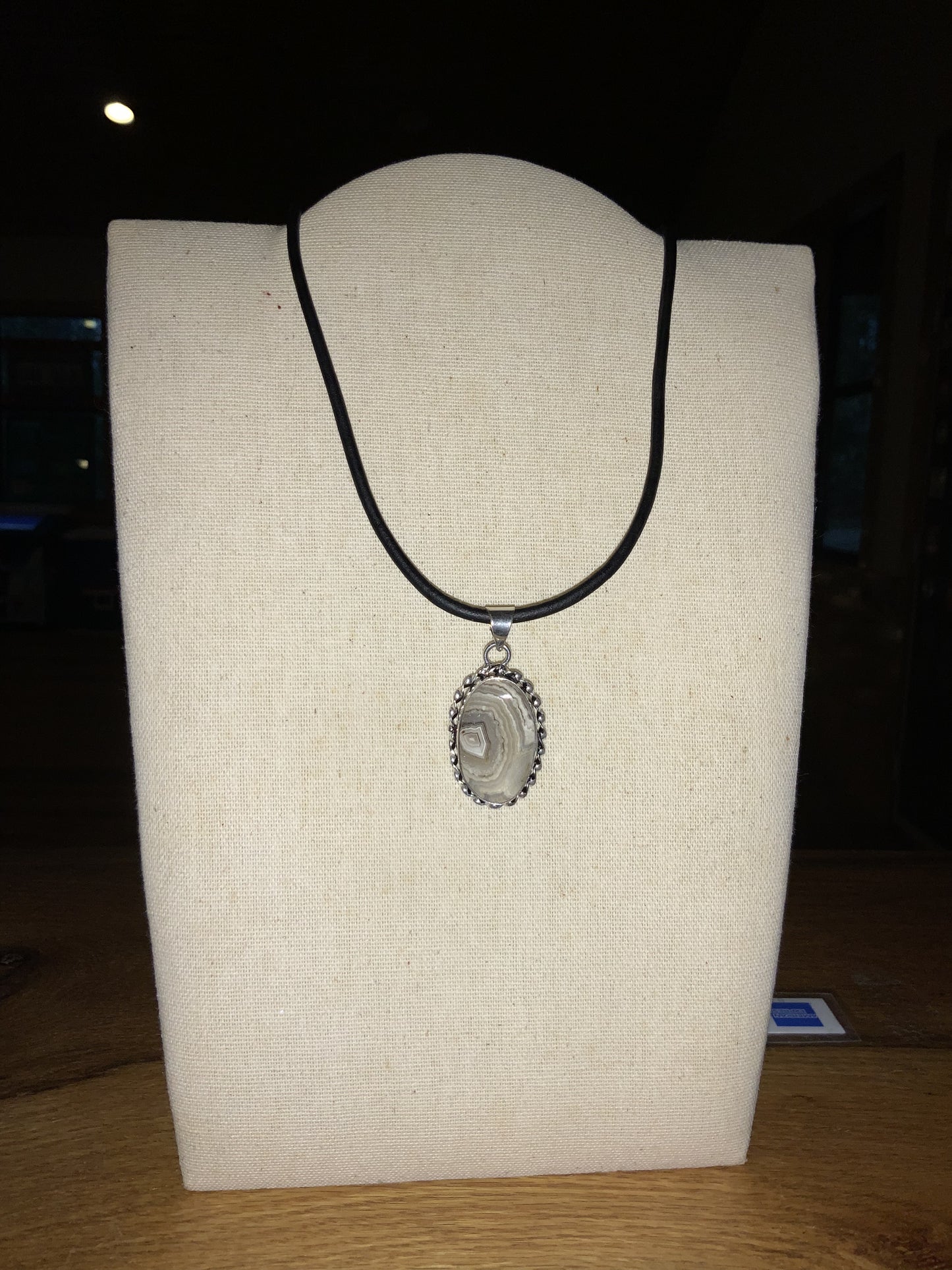 Terra Manasco Gemstone on leather