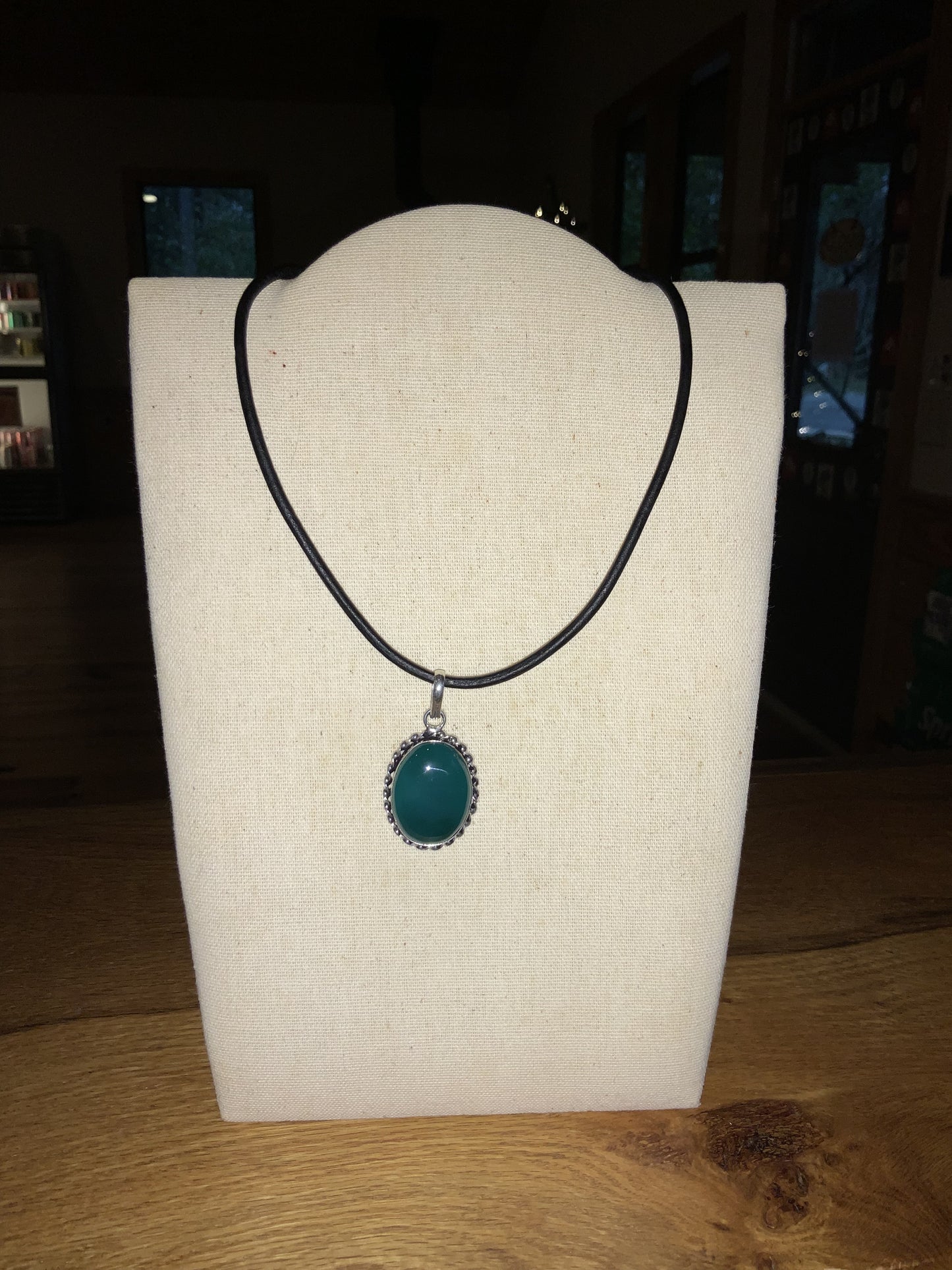 Terra Manasco Gemstone on leather
