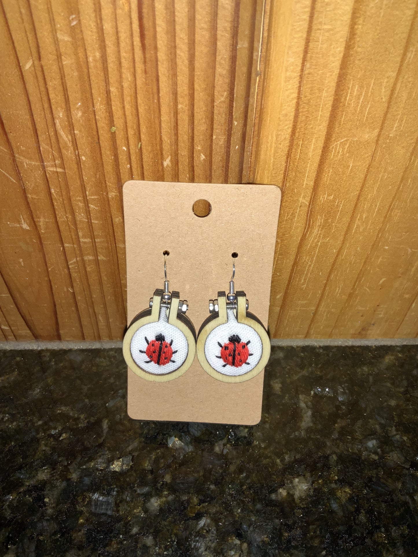 Mini Embroidery Earrings
