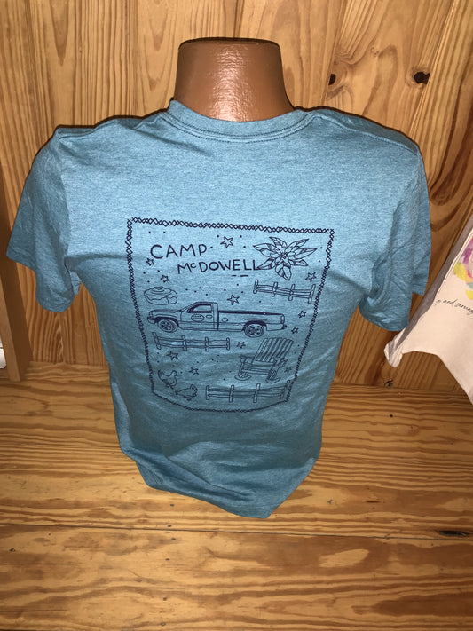 Blue Camp McDowell Star Shirt