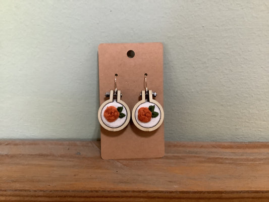 Mini Embroidery Earrings