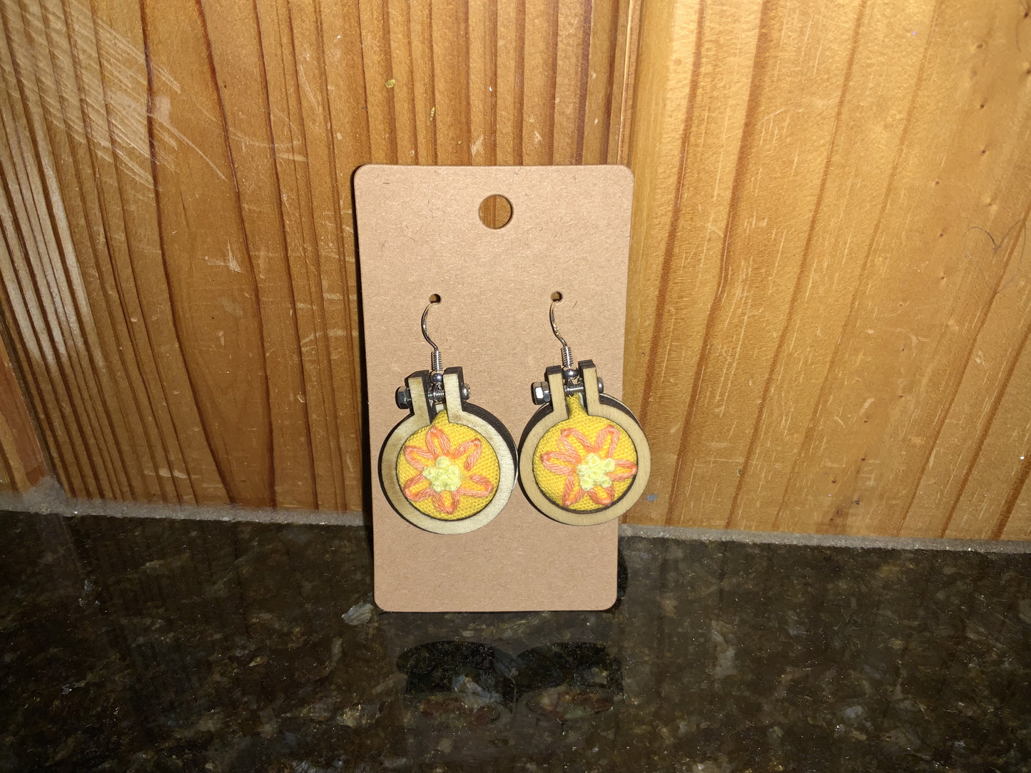 Mini Embroidery Earrings