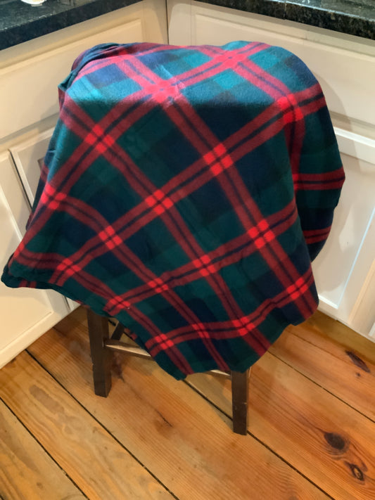 Plaid Fleece Throw Blanket