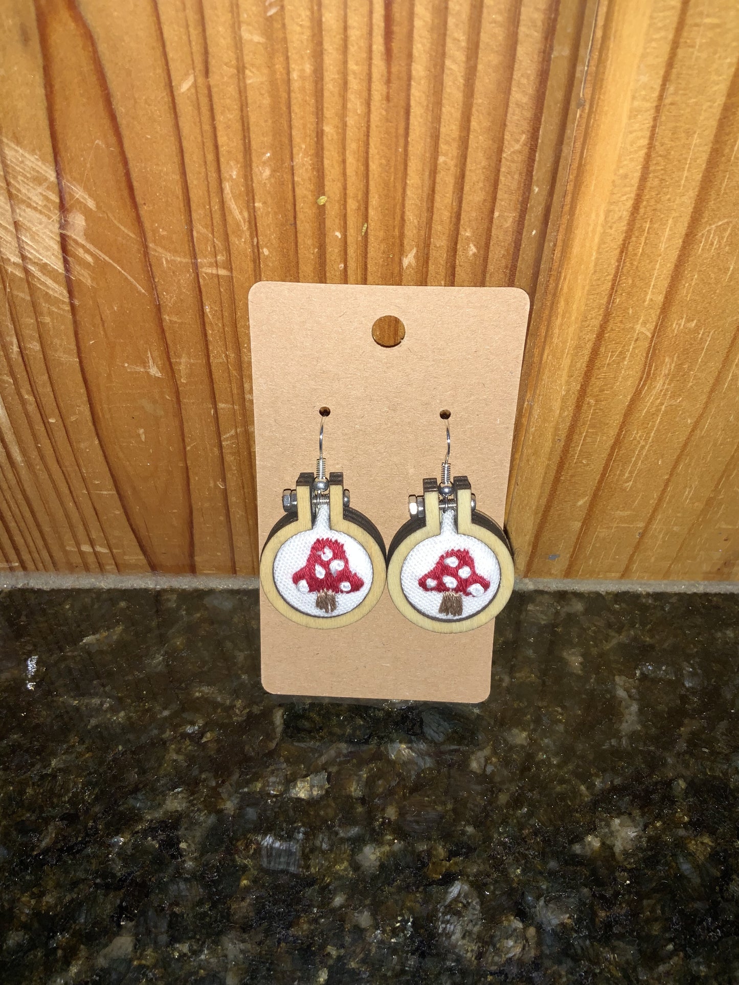 Mini Embroidery Earrings