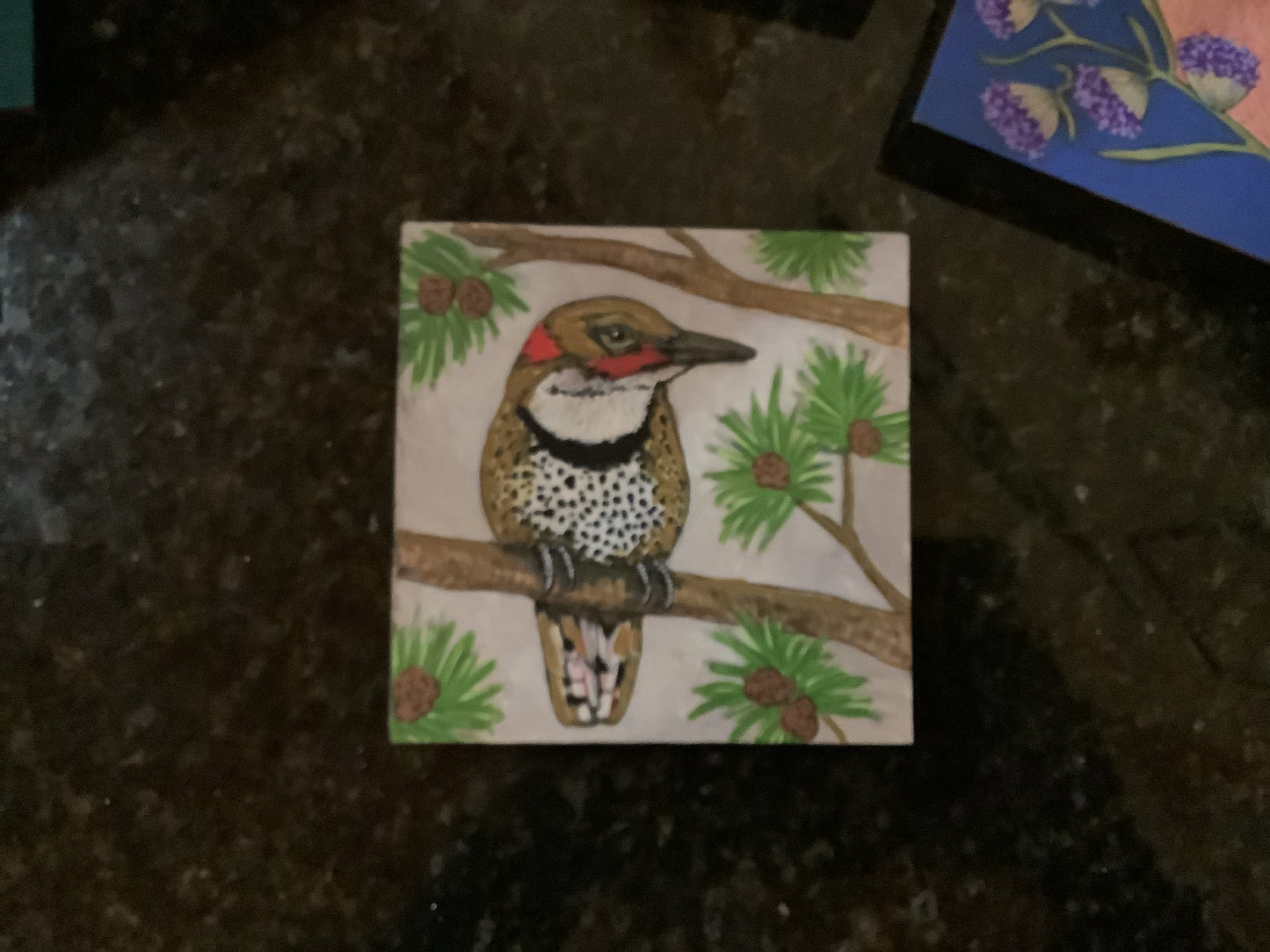 Laura Tucker Panting on wood
