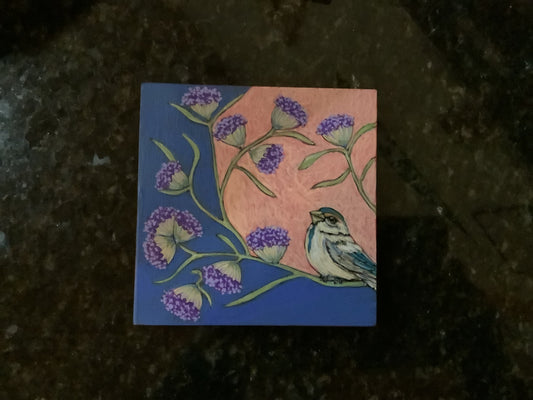 Laura Tucker Panting on wood