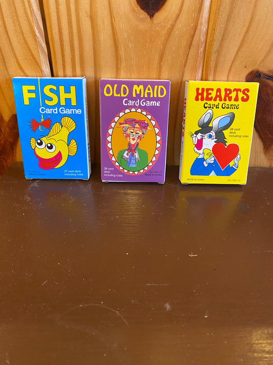 Go Fish, hearts, old maid